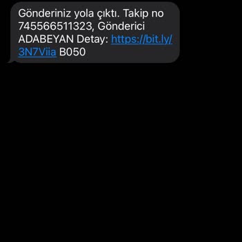 Ada Beyan Olmayan Belirsiz Kargo SMS