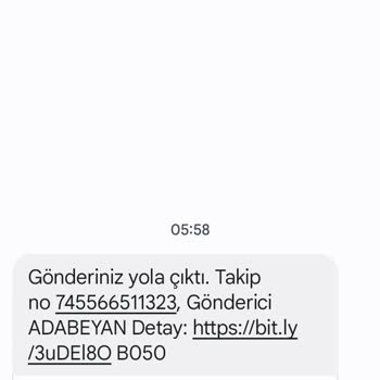 Ada Beyan Kargo Bildirimi Güvenlik Şüphesi