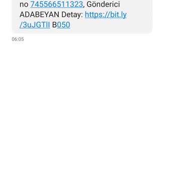 Trendyol Express Gece Gece Gelen Şüpheli Mesaj