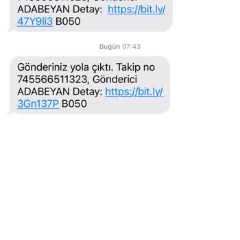 Ada Beyan Şüpheli Kargo Mesajları!