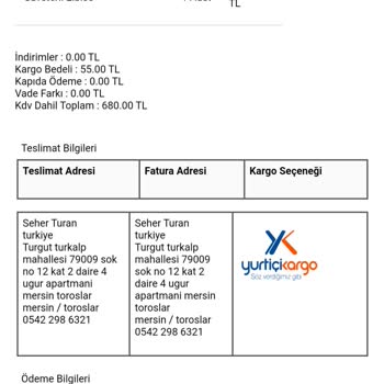 Stilzade Moda Sipariş Teslim Edilmedi