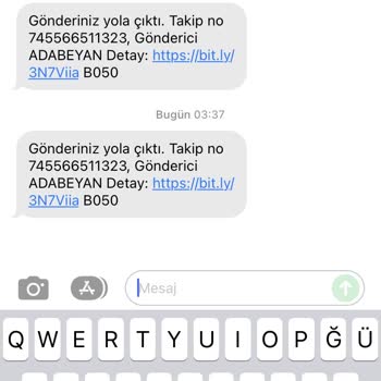 Ada Beyan Gece Gelen Kargo Mesajı Endişesi