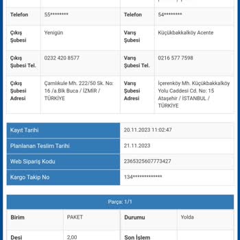 Sürat Kargo Pişmanlığım Kargom Yok