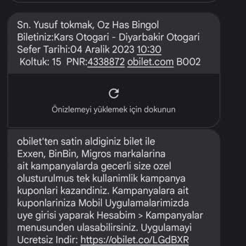 Obilet Bir Bilet İçin 1800 Para Kesti