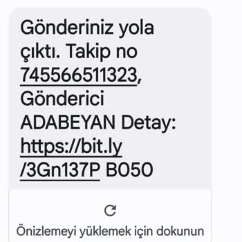 Ada Beyan Siparişim Olmadığı Halde Gelen Mesaj
