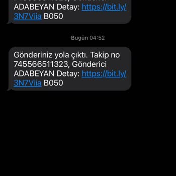 Trendyol Express Asılsız Sipariş Mesajı