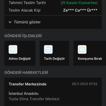 Trendyol Express Kargomu Getirmemeleri Ve Bir Miktar Oyalanmam