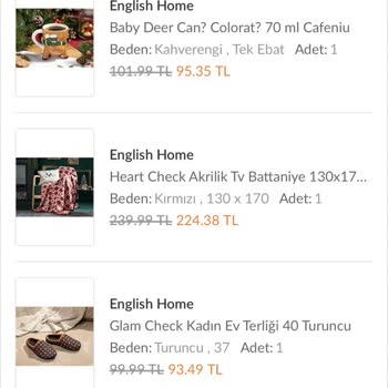 English Home Siparişim 19 Gündür Kargoya Verilmedi!