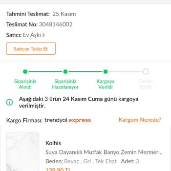 Trendyol Express Kargom 1 Haftadır Gelmedi Yola Bile Çıkmamış