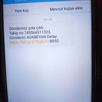 Telefonuma Gelen Dolandırıcı Mesajı