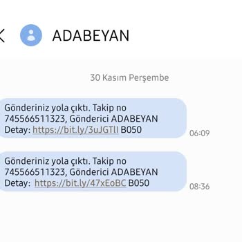 Ada Beyan Adlı Firmadan Kargo Mesajı Geliyor Trendyol Dan Şikayetçiyim
