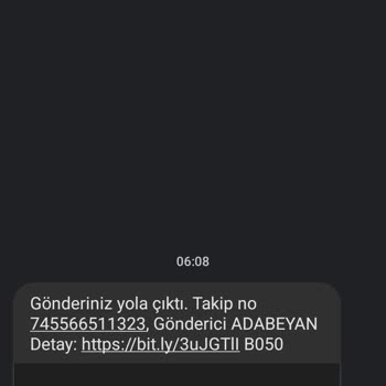 Trendyol Express Ada Beyan Alışveriş Yapmadığım Halde Sipariş Takip No İçeren SMS Geldi