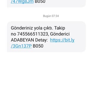 Trendyol Express Olmayan Bir Kargo Şirketinden Herkese Aynı Anda Aynı Mesajın Gelmesi