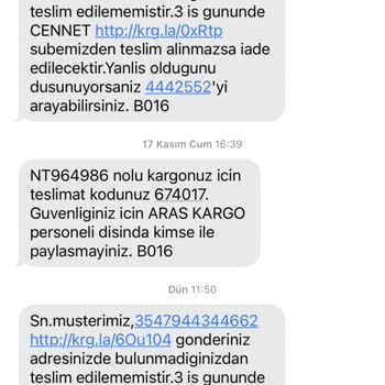 Aras Kargo Cennet Çalışan Saygısızlığı