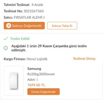 Trendyol Aft İptal Teslim Edilmeyen Kargo