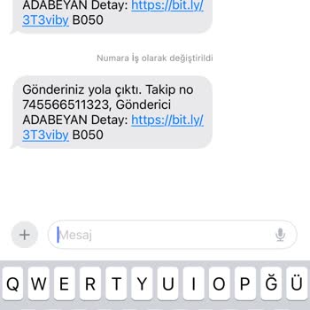 Trendyol Express Asılsız Mesaj Kargo
