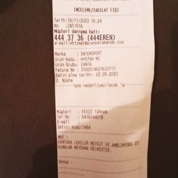 Intersport Adidas Markalı Sırt Çanta Leke Ve Logo Silinmesi