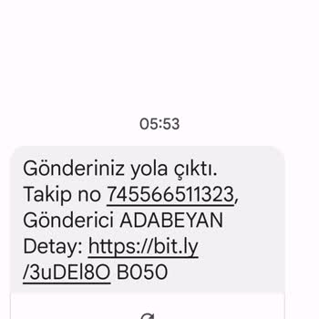 Ada Beyan İstenmeyen Kargo Gönderim