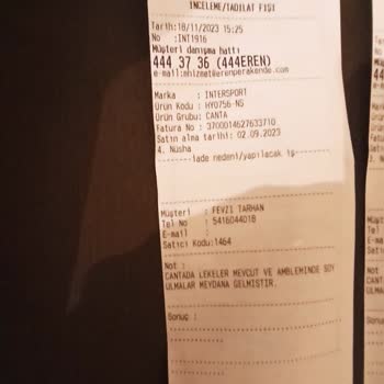 INTERSPORT'a Alığım Adidas Markalı Sırt Çantası Leke Ve Logo Silinmesi