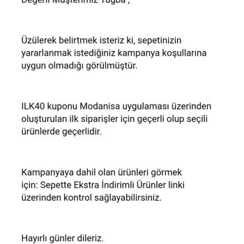Modanisa Kişiye Özel Kupon Verip Kullanmaya İzin Vermiyor