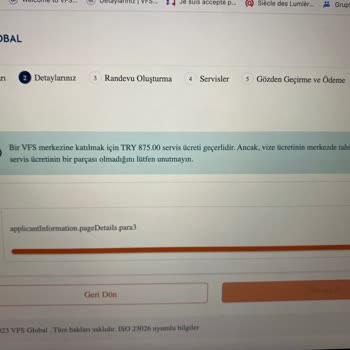 VFS Global VFS Randevu Alamıyorum