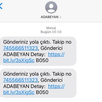 Ada Beyan Şüpheli SMS
