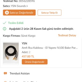 Sürat Kargo'nun Kargoyu Kayıp Etmesi.