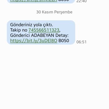 Ada Beyan Kargo Gönderisi