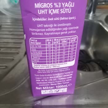 Migros Sütte Kapak Sızıntısı