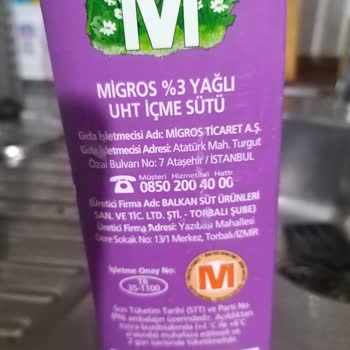 Migros Sütte Kapak Sızıntısı