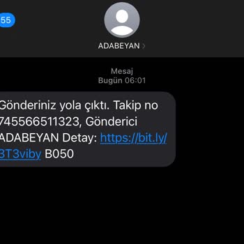Adadanhersey.com Kargoyla İlgili Yanıltıcı Mesajlar Hakkında Şikayet