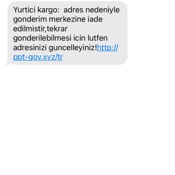 Kargo'ya Ait Olmayan Bir Numaradan Mesaj Gelmesi