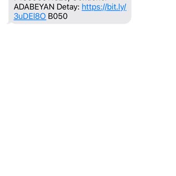 Trendyol Express Ada Beyan Adlı Siteden Gelen Mesaj