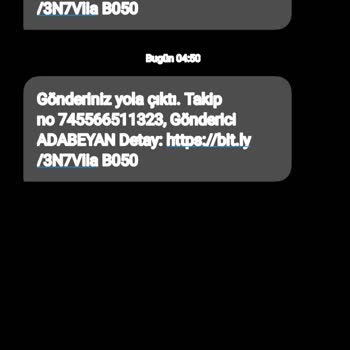 Ada Beyan Gelen SMS