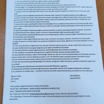 Milli Eğitim Bakanlığı (MEB) Devlet Anaokulu Aidatı