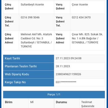 Sürat Kargo Teslimi Geciken Kargo