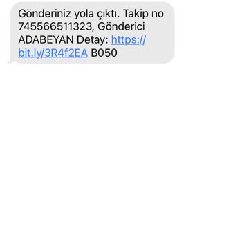 Ada Beyan Mesaj Gelmesi