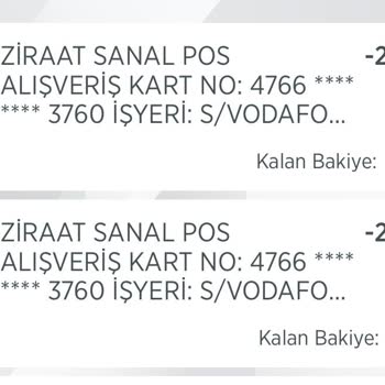 Vodafone Yanımda Hesabımdan İki Kere Para Çekti