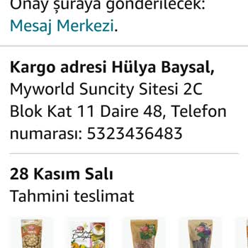 Amazon'dan Gelmeyen Alışveriş