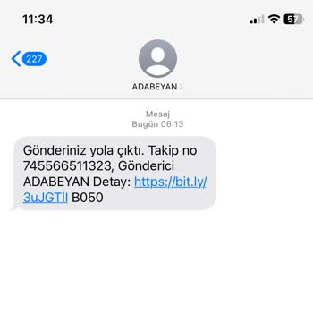 Ada Beyan Trendyol Mesajı
