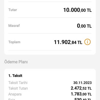 VakıfBank Click Kart Taksitli Avans Faizi