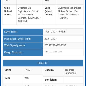 Sürat Kargo Teslimat Sorunları