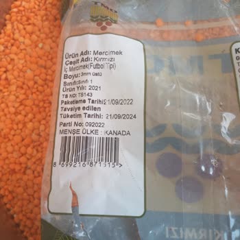 TMO Kırmızı Mercimek Bozuk