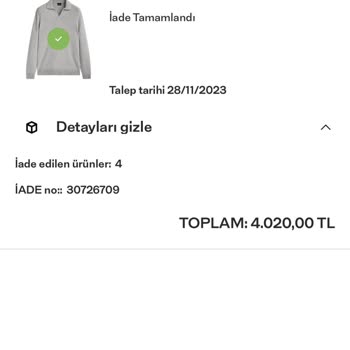 Massimo Dutti İndirimli Ürünlerin İptali Ve İade İşlemleri