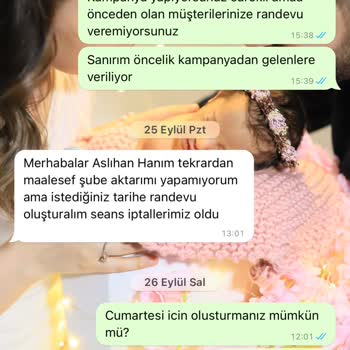 Mabel Güzellik Merkezi İlgisizlik, Randevu Sorunu.