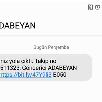 Ada Beyan Trendyol Express Adına Gelen Mesaj