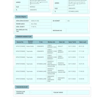 PTT Kargo Kamera Şakası Olsa Gerek