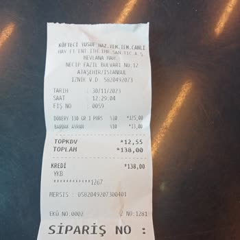 Köfteci Yusuf Buz Gibi Yanık Döner