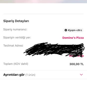 Domino's Pizza Pizzadan Saç Çıktı