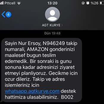 AGT Kargo Geciktirme Ve Kurye Sorunu